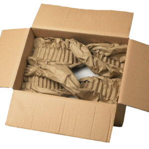 Calage d'emballage papier froissé