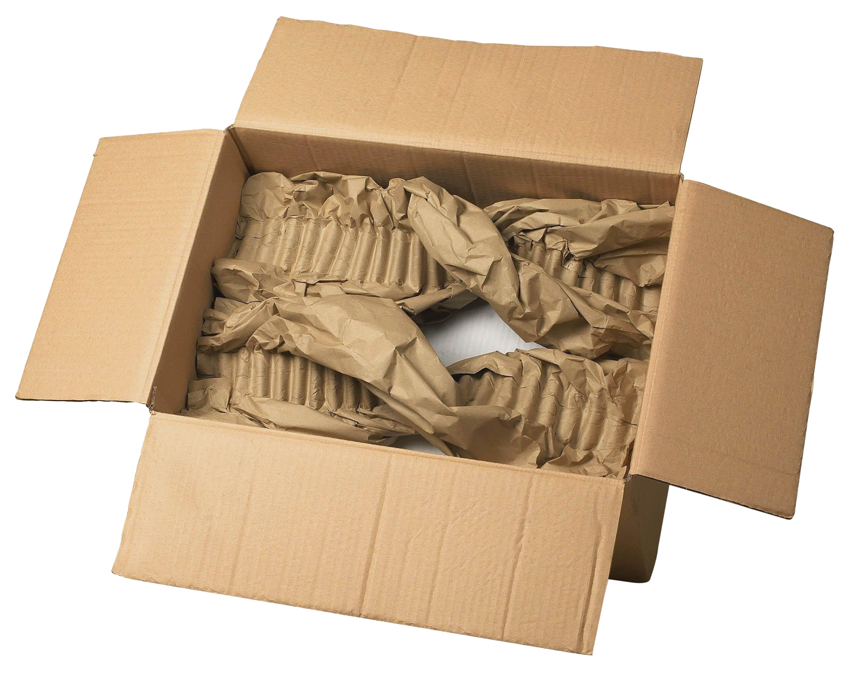 Calage d'emballage papier froissé